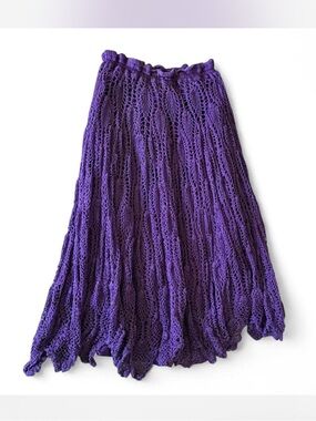 Vintage Crochet  Skirt in Purple